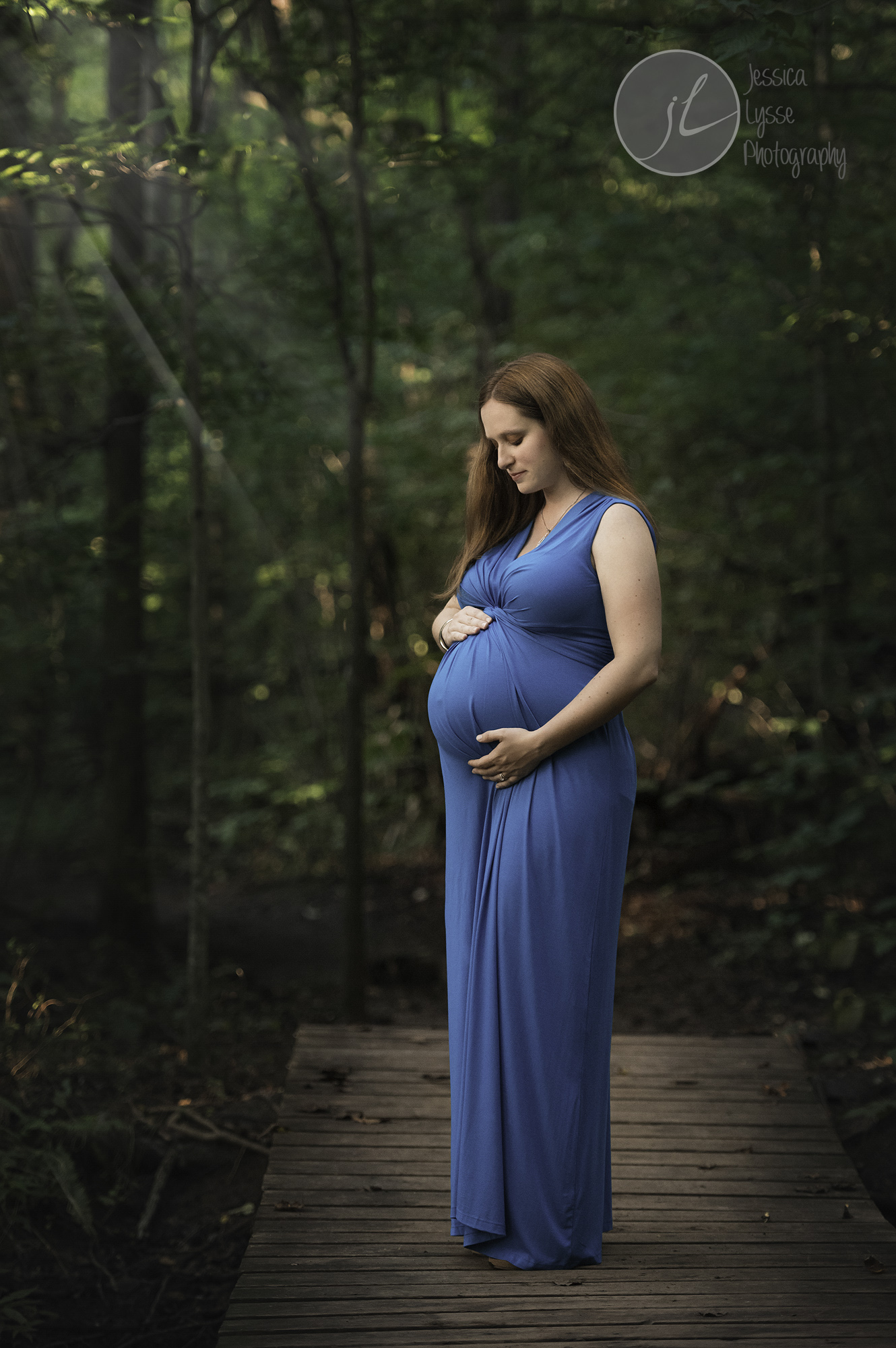 ethereal forest maternity photography greensboro nc