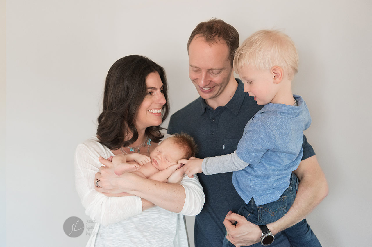 surprise red! greensboro nc modern newborn photographer Greensboro