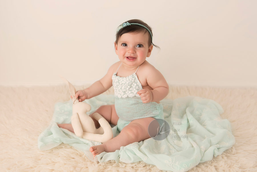 7 months old - baby girl - sitter session | Greensboro NC Newborn ...